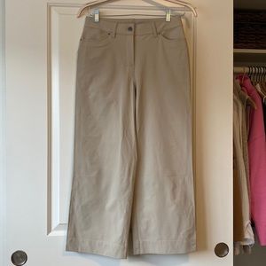 Khaki Lululemon City Slicker Cropped Pant, Size 8